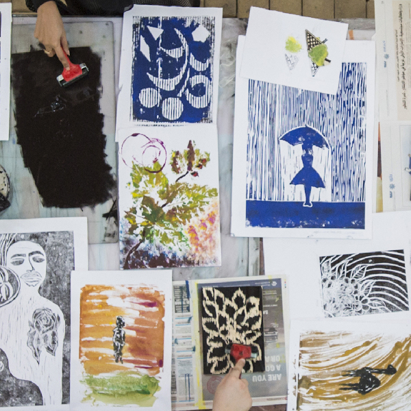 Urbanscapes in Relief Prints